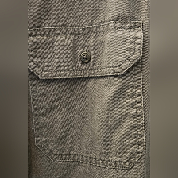 Wrangler Men's Charcoal Button Down Shirt - Picture 4 of 4